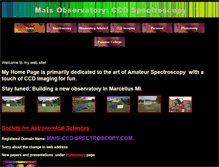 Tablet Screenshot of mais-ccd-spectroscopy.com
